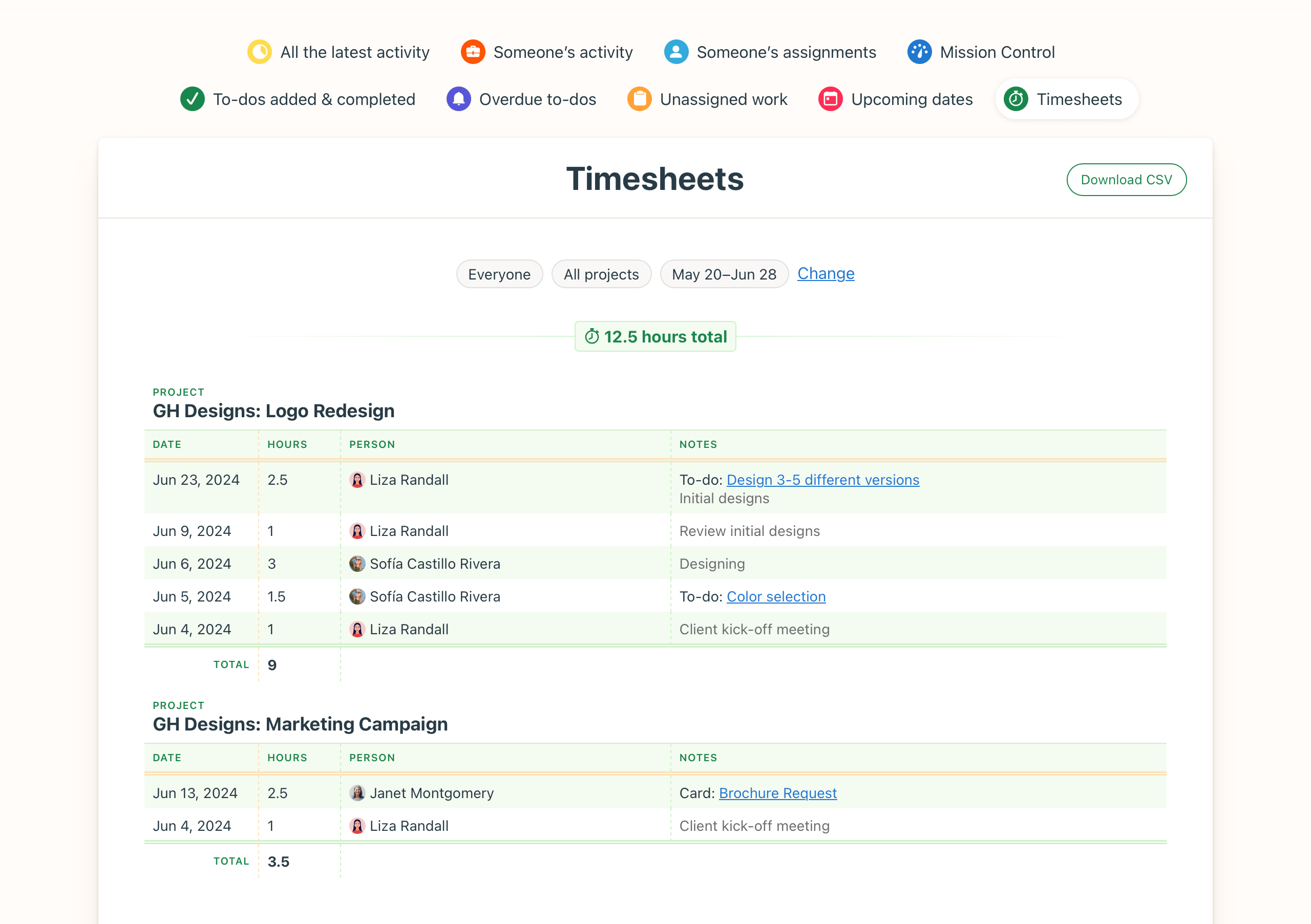 Timesheet